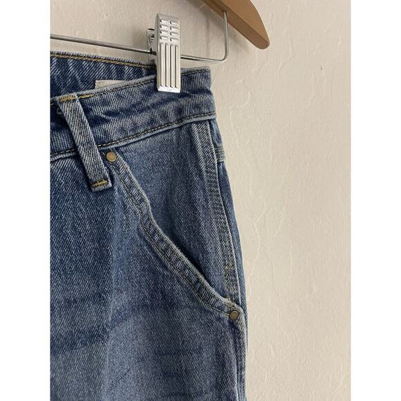 Wrangler Jeans 2 - 26 x 32 Mid Rise Loose Straight Cargo Pocket Logo Pockets - Picture 4 of 8